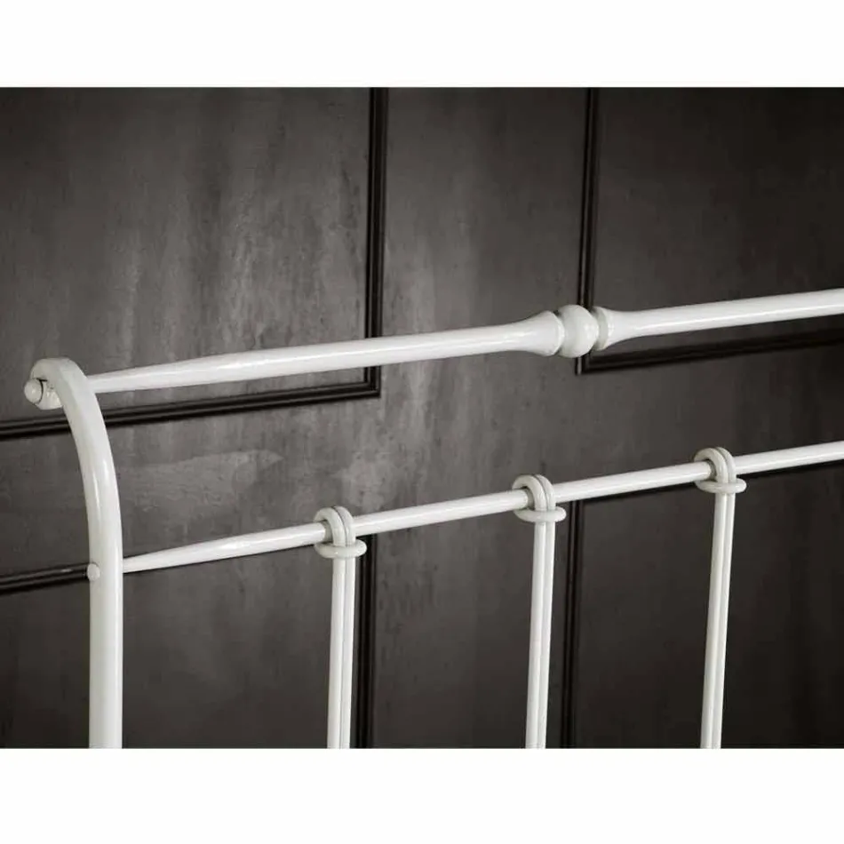 single bed in wrought iron full Amanda crafted, made in Italy Viadurini