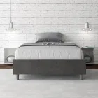 Queen-Sized Bed 120x200 cm Covered in Microfiber Made in Italy - Athlete Viadurini