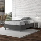Queen-Sized Bed 120x200 cm Covered in Microfiber Made in Italy - Athlete Viadurini