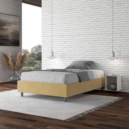 Queen-Sized Bed 120x200 cm Covered in Microfiber Made in Italy - Athlete Viadurini