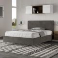 Double Bed 140x200 cm with Microfiber Headboard Made in Italy - Pallone