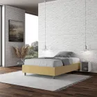 Queen-Sized Bed 140x200 cm Covered in Microfiber Made in Italy - Athlete Viadurini