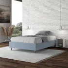 Queen-Sized Bed 140x200 cm Covered in Microfiber Made in Italy - Athlete Viadurini