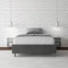 Queen-Sized Bed 140x200 cm Covered in Microfiber Made in Italy - Athlete Viadurini