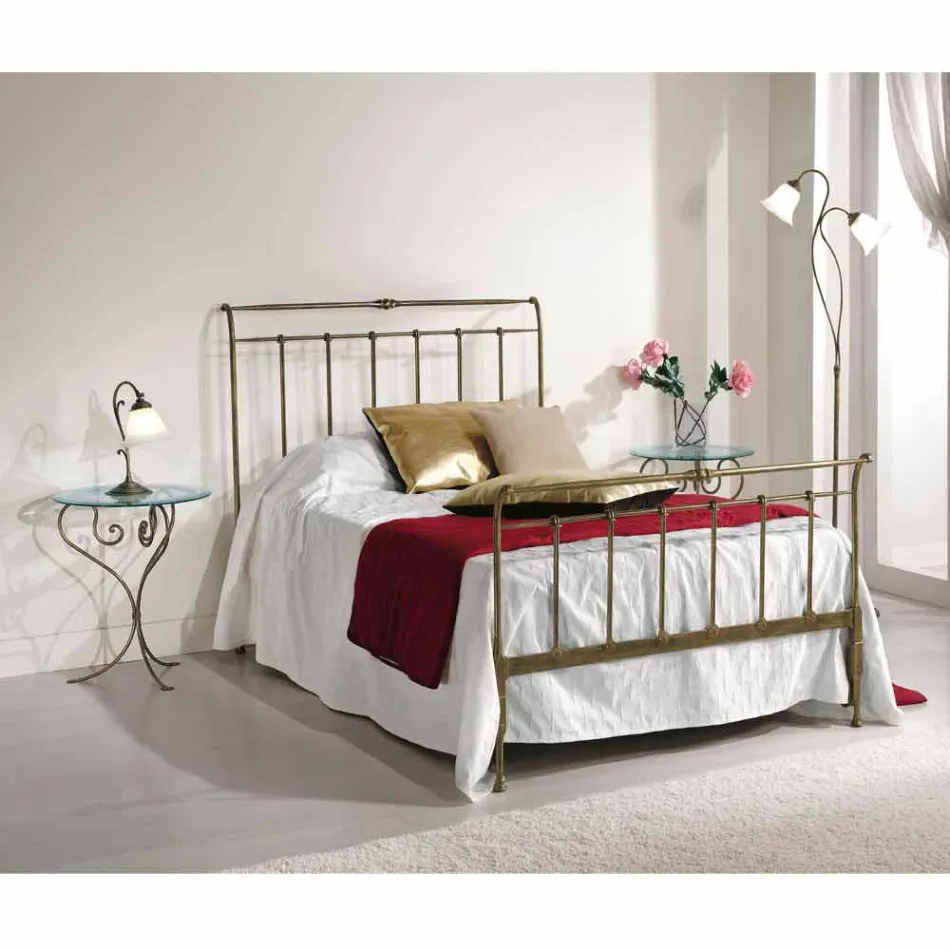 Bed queen size wrought iron full Kelly made in Italy Viadurini
