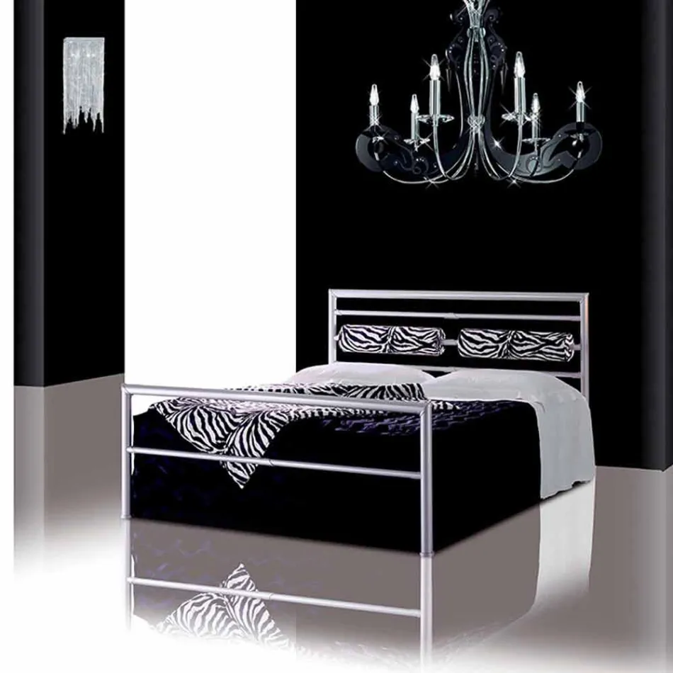 A bed and a Half Square Wrought Iron Dionysus Viadurini