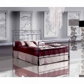 Wrought-iron small double bed Garofano