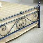 Bed queen size wrought iron crushed Gloria Design Viadurini