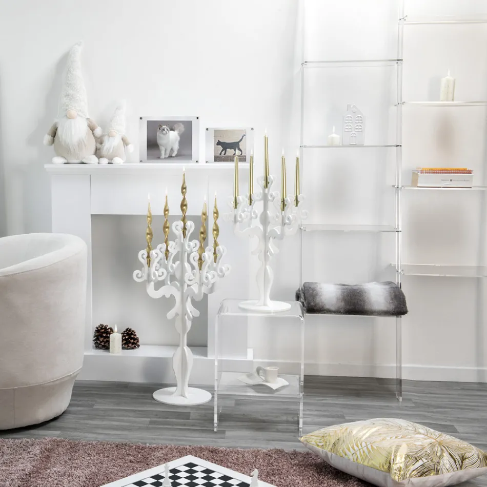 Transparent Plexiglass Wall Bookcase Design up to 4 Elements - Trezza Viadurini