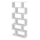 Vertical Design Wall Bookcase Lounge in Wood 3 Finishes - Minetta Viadurini