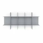 Modular Design Wall Bookcase in Metal Various Colours - Roger Viadurini