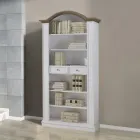 Bookcase with 6 open compartments and 2 drawers Made in Italy - Flora Viadurini