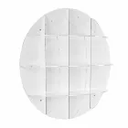 Modern design white wallet bookcase Gio, made in Italy Viadurini