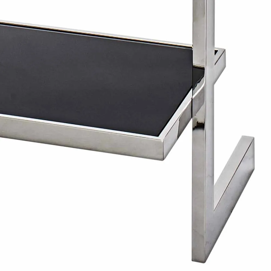 Wall and steel bookcase in design 60x180x44cm Tafre Viadurini