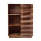 Lounge Bookcase Made of Acacia Wood - Vortice Viadurini
