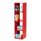 Black, Red, White or Grey Iron Modern Floor Bookcase Made in Italy - Pls Viadurini