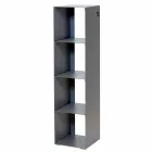 Black, Red, White or Grey Iron Modern Floor Bookcase Made in Italy - Pls Viadurini