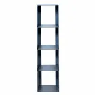 Black, Red, White or Grey Iron Modern Floor Bookcase Made in Italy - Pls Viadurini