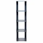Black, Red, White or Grey Iron Modern Floor Bookcase Made in Italy - Pls Viadurini