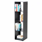 Black, Red, White or Grey Iron Modern Floor Bookcase Made in Italy - Pls Viadurini