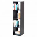 Modern Floor Bookcase in Black, Red, White, Grey Iron Made in Italy - Cauro