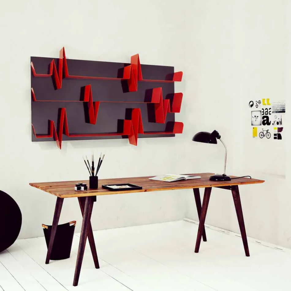 Library Design Battikuore 186x101 (3 shelves) Mabele Viadurini