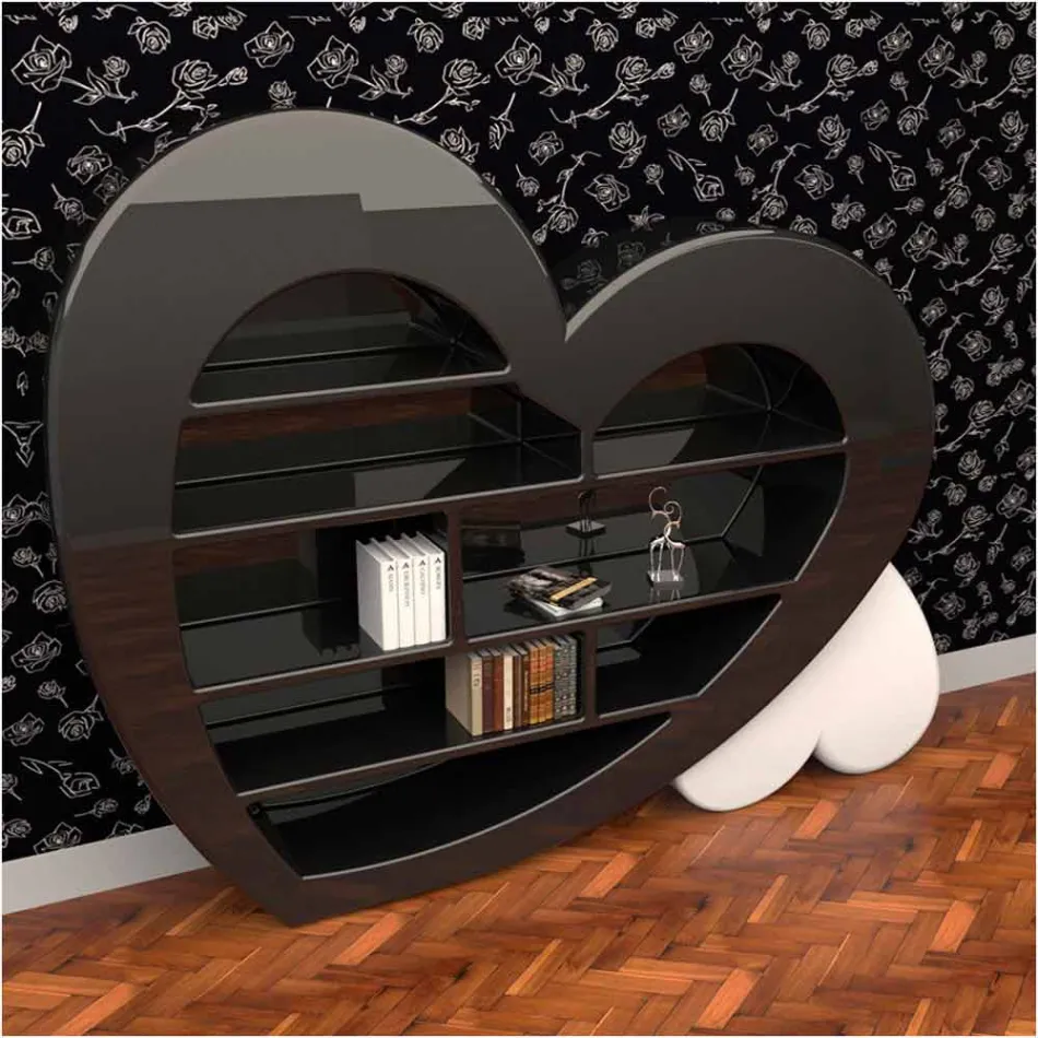 Library Design in Adamantx® Heart Made in Italy Viadurini