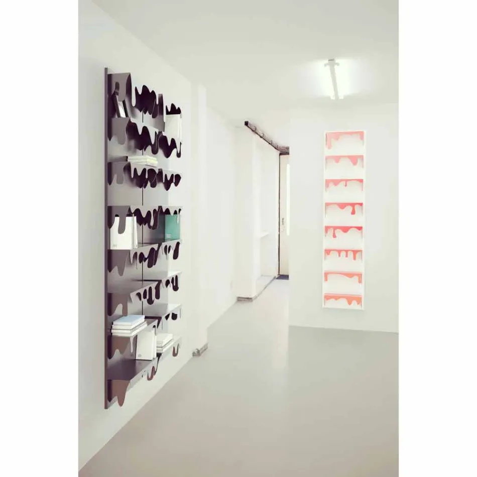 Library Design Kolata 50x127 (8 shelves) Mabele Viadurini