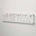 Modern Design Wall Bookcase in White Metal Made in Italy - Bolivia