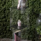 Freestanding Bookcase in Transparent or Smoked Acrylic Crystal - Icaria Viadurini