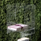 Freestanding Bookcase in Transparent or Smoked Acrylic Crystal - Icaria Viadurini