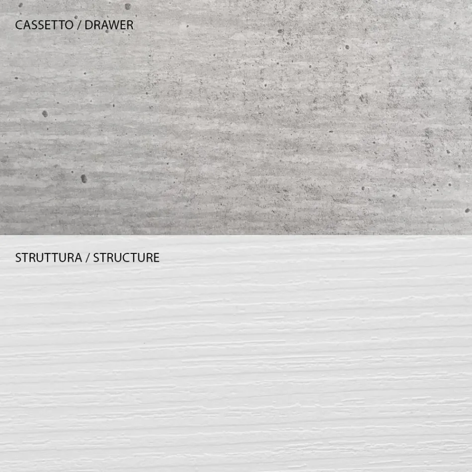 Melamine-coated wooden bookcase in various sizes - tin Viadurini