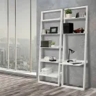 Bookcase in matt white lacquered MDF with 5 shelves - Cadmium Viadurini