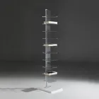 Bookcase Made of Transparent Acrylic - Chrome Viadurini