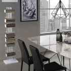 Bookcase Made of Transparent Acrylic - Chrome Viadurini