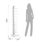 Bookcase Made of Transparent Acrylic - Chrome Viadurini