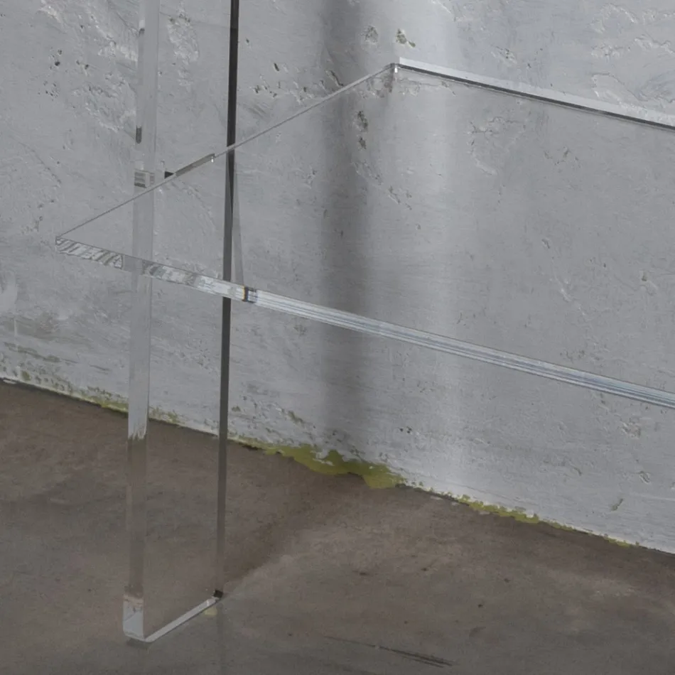 Lounge Bookcase in Transparent Acrylic Crystal 2 Sizes - Parotta Viadurini