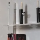 Lounge Bookcase in Transparent Acrylic Crystal 2 Sizes - Parotta Viadurini