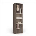 Vertical Bookcase in Various Finishes Made in Italy - Siviglia