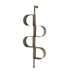 Fatima Painted Metal Vertical Bookcase with Adjustable Legs Viadurini