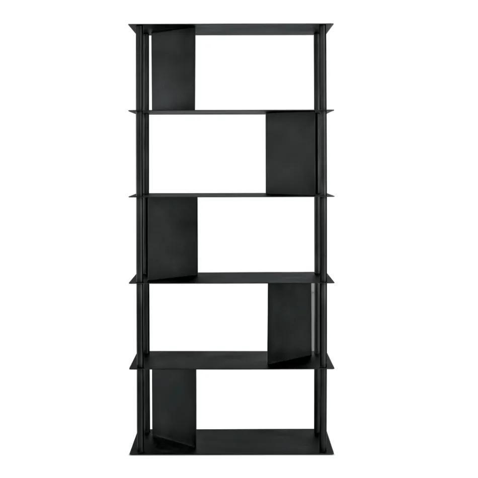Filiberta Vertical Bookcase Made of Painted Metal Made in Italy Viadurini