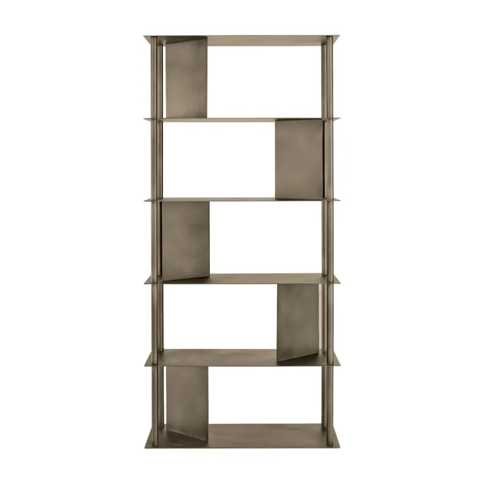 Filiberta Vertical Bookcase Made of Painted Metal Made in Italy Viadurini