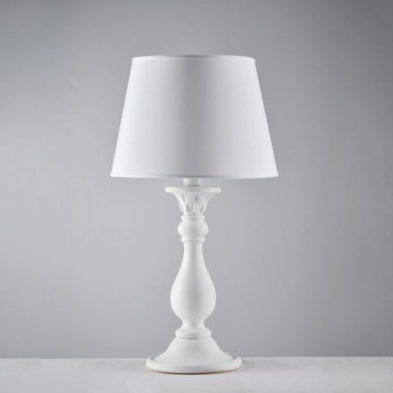 Wooden Lamp with Made in Italy Lampshade for Interior Decorating - Siena Viadurini