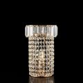 Gilded Iron Table Lamp with Rhinestones Made in Italy - Kiev