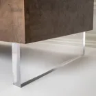 Sideboard with 2 Doors and 2 Central Open Compartments in Melamine Made in Italy - Minnie Viadurini