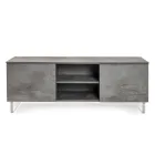Sideboard with 2 Doors and 2 Central Open Compartments in Melamine Made in Italy - Minnie Viadurini