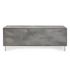 Sideboard with 2 Doors and 2 Central Open Compartments in Melamine Made in Italy - Minnie Viadurini