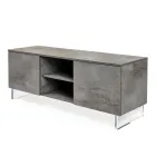 Sideboard with 2 Doors and 2 Central Open Compartments in Melamine Made in Italy - Minnie Viadurini