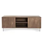 Sideboard with 2 Doors and 2 Central Open Compartments in Melamine Made in Italy - Minnie Viadurini
