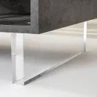 Sideboard with 2 Doors and 2 Side Open Compartments in Melamine Made in Italy - Mouse Viadurini